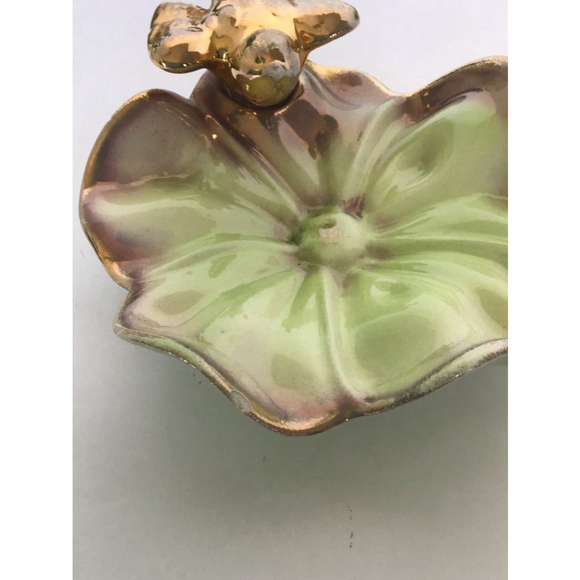 Vintage Porcelain Flower Dish made by Stewart McCulloch - Picture 4 of 7